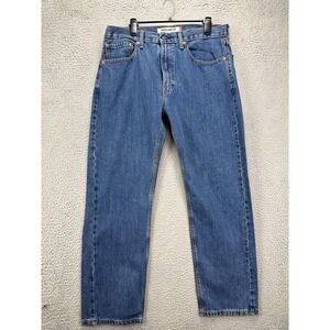Levis 505 Jeans Mens 36X30 Blue Regular Straight Red Tab 5 Pockets Denim NEW A53